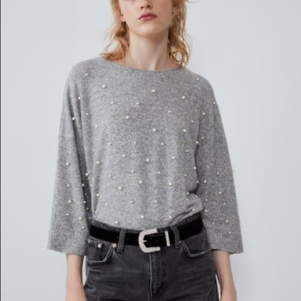 Gray Pearl Top